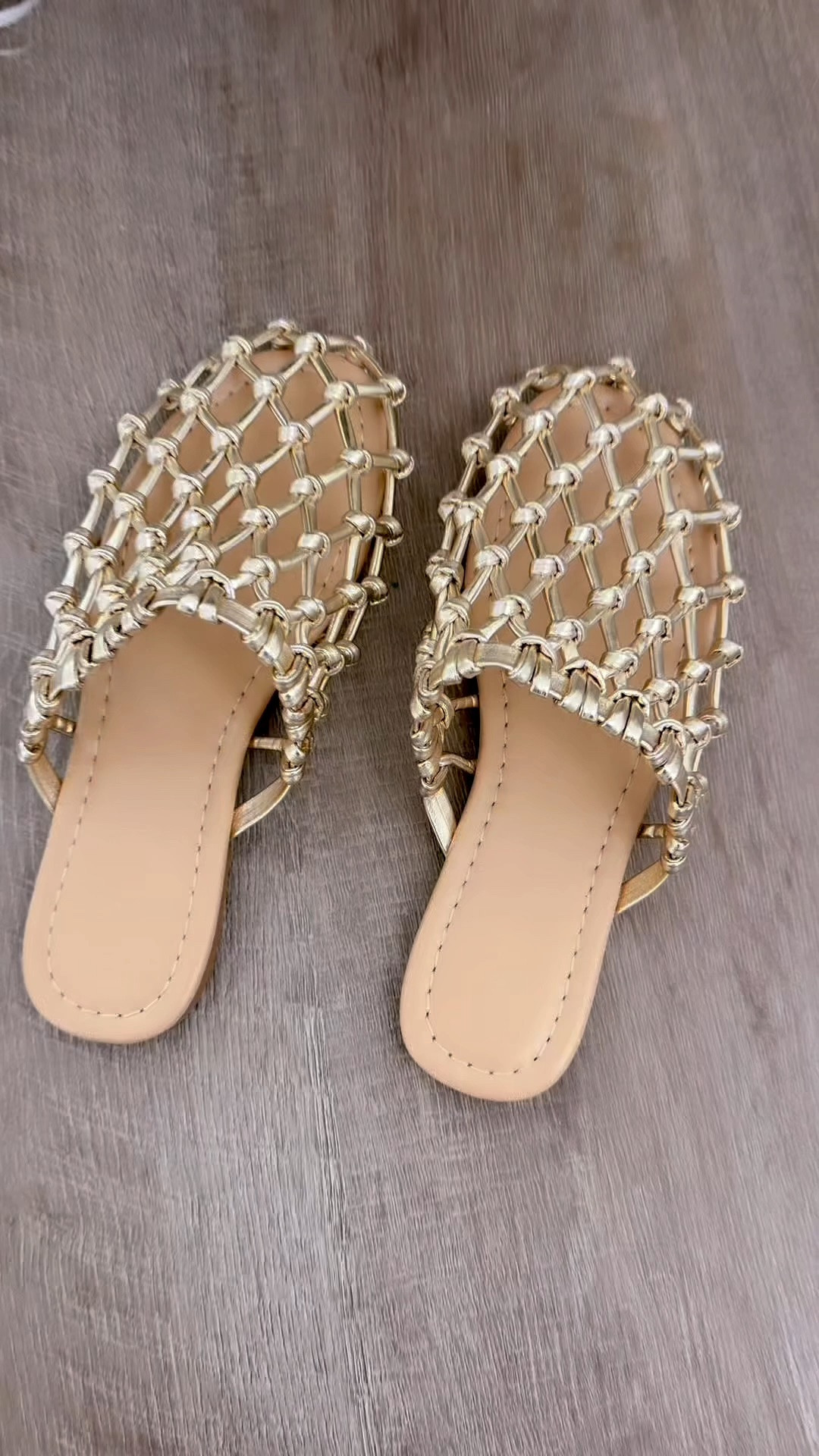 If you’re not into the jelly shoes that are currently trending, these are a good alternative. Not stiff, nor plastic feeling. In fact, they’re quite the opposite. Very comfortable and super cute on. ￼