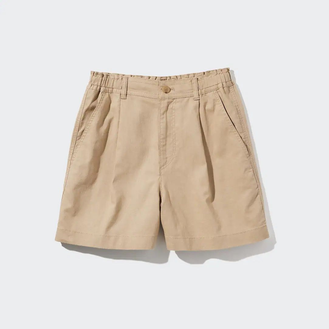 Linen Cotton Blend Shorts | UNIQLO GB | UNIQLO (UK)