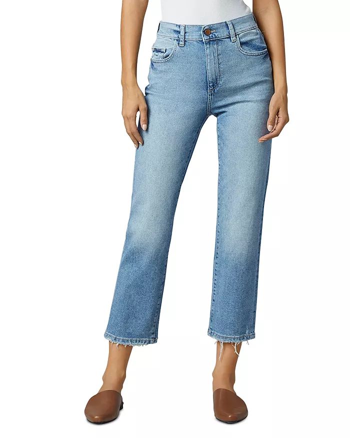 Patti High Rise Straight Leg Jeans in Reef | Bloomingdale's (US)