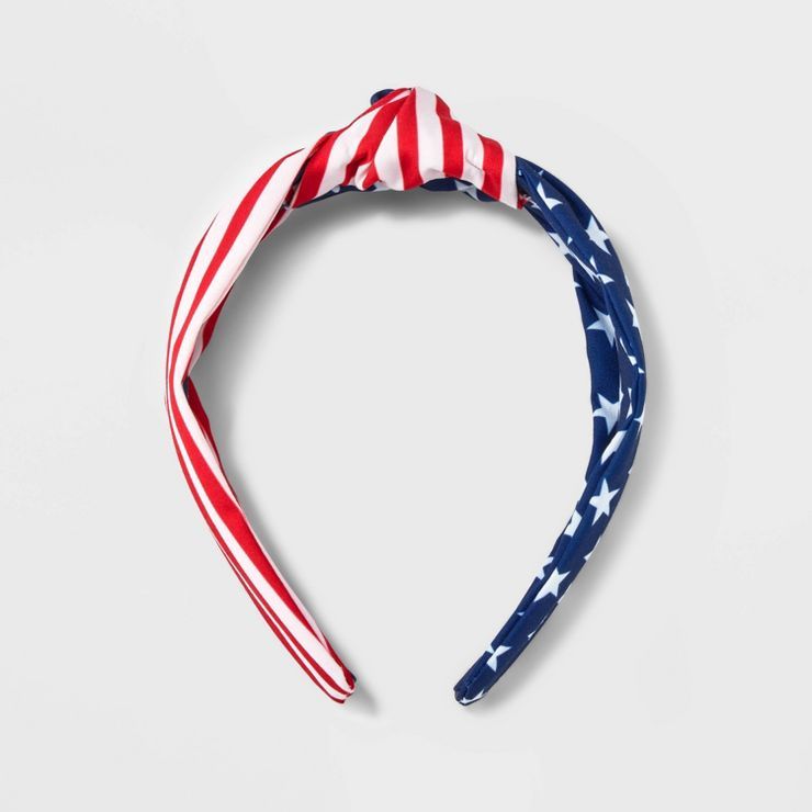 Americana Stars and Stripe Knot Headband | Target