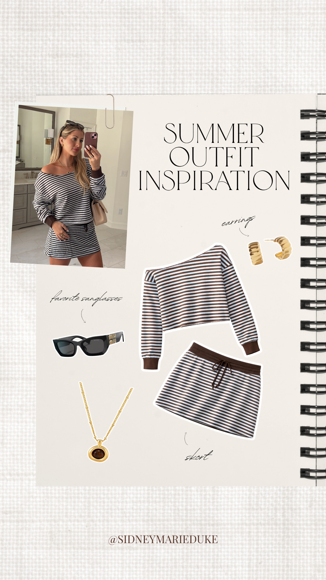 Summer Outfit Inspo🤎

Love this color combo so much — set is from Target!!



Summer outfits, matching set, striped set, skirt set, loungewear, casual, on the go, running errands, ootd, sidneymarieduke 

 #LTKootd #LTKSeasonal