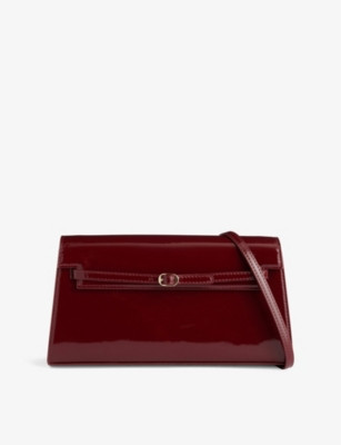 Belted patent-leather shoulder bag | Selfridges