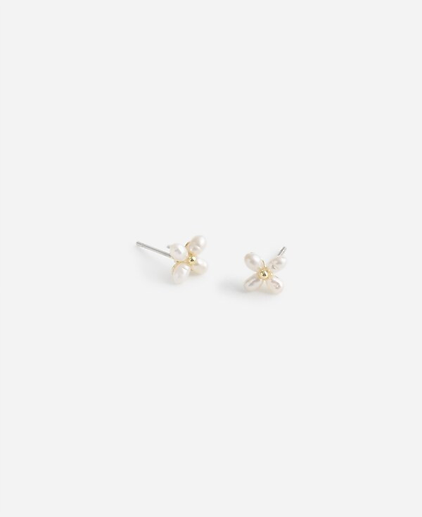 Freshwater Pearl Flower Stud Earrings | Madewell | Madewell