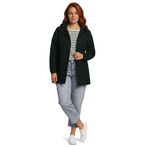 Squall Packable Waterproof Raincoat - Lands' End - Blue - L | Lands' End (US)