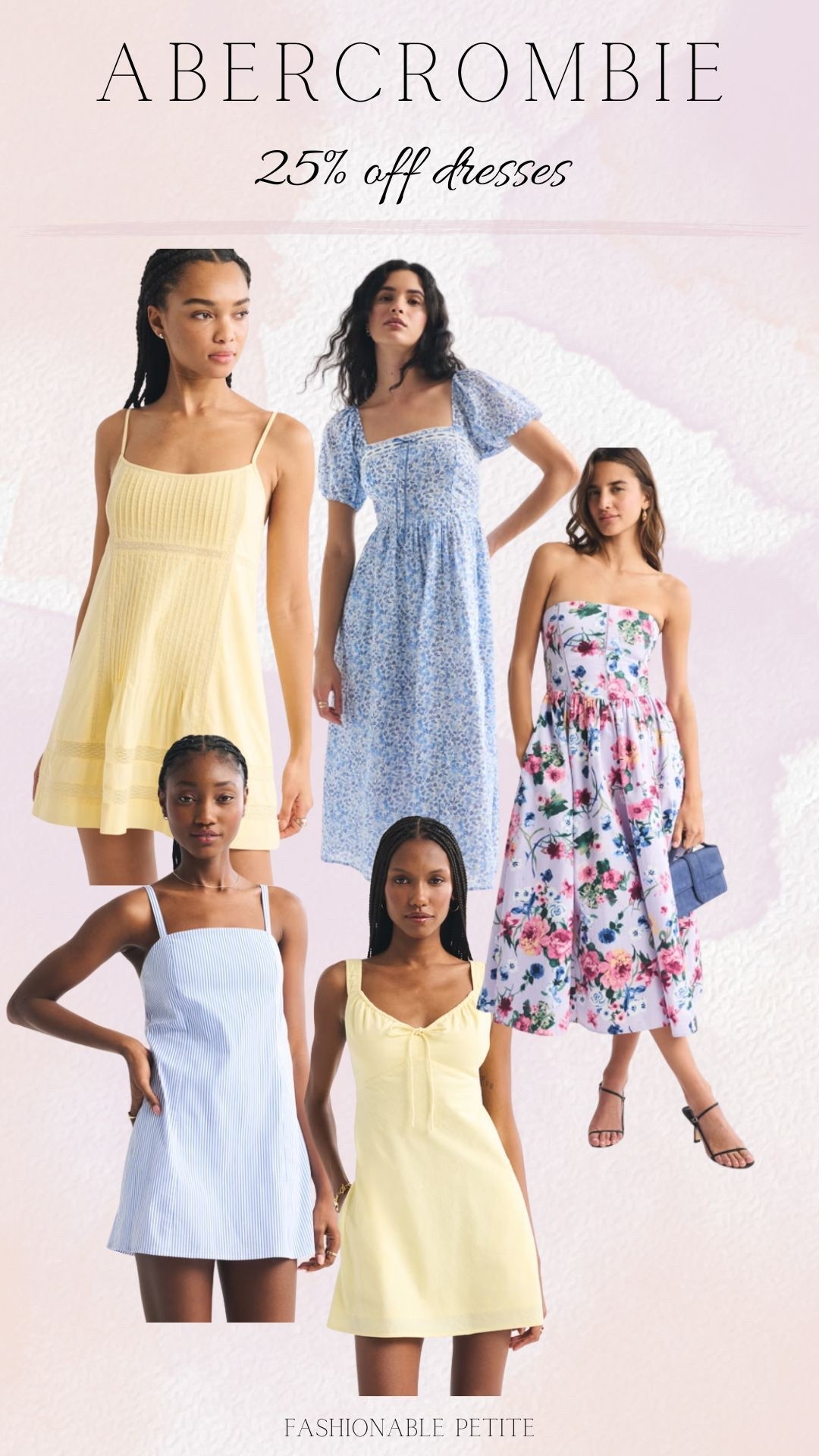 All dresses 25% off at Abercrombie! 
@abercrombie 

Spring dresses, summer dresses, sun dresses, wedding guest dress 

#LTKPetite #LTKSaleAlert #LTKSpringSale