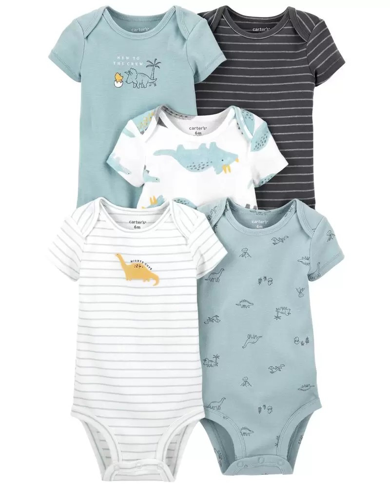 5-Pack Short-Sleeve Bodysuits | Carter's