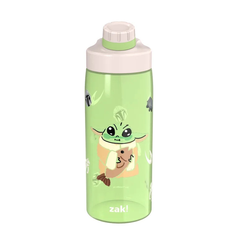 Zak Designs 25oz Mando/Grogu Durable Plastic Sloan Bottle, Built in Carry Handle | Walmart (US)
