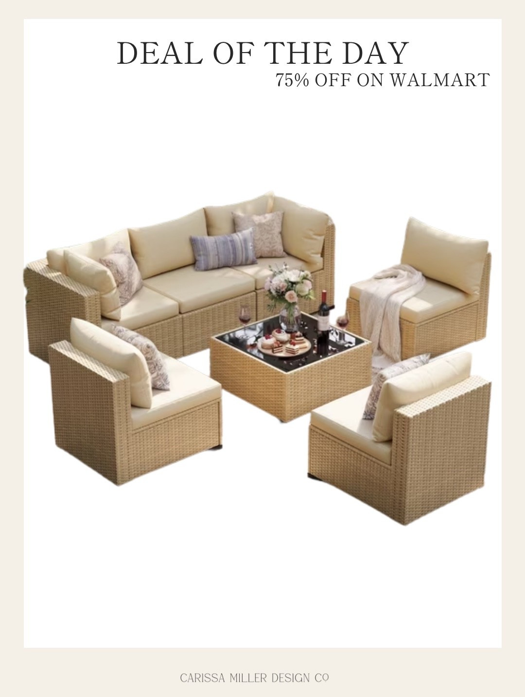 I love this outdoor furniture set. Only $389.99!