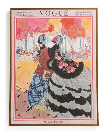 18x24 Vogue Fashion Fabrics Mon Gold Wall Art | TJ Maxx