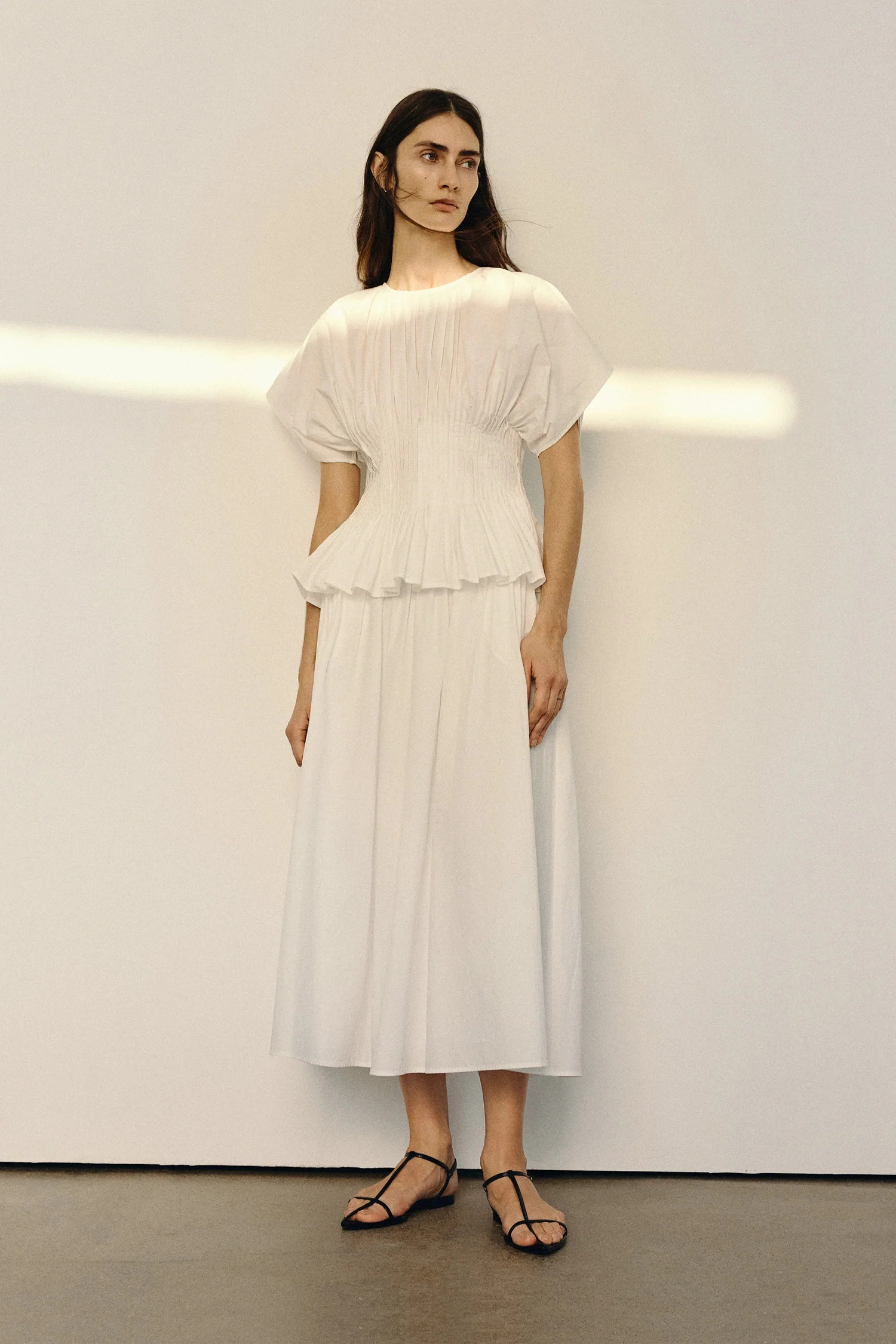 Piquenique Pintuck Skirt | A-Line Cotton Skirt | Rue Sophie