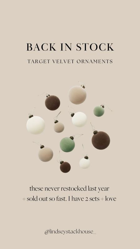 Viral velvet Christmas ornaments from target and studio McGee! Always sell out so fast! 

Holiday, holiday decor; holiday home 

#LTKhome #LTKSeasonal #LTKHoliday