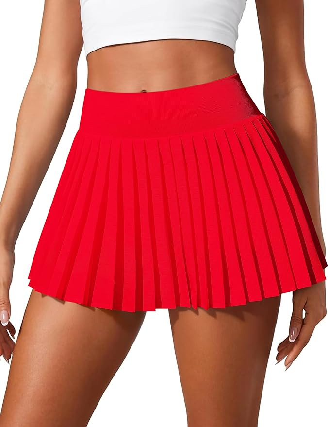 OQQ High Waist A-Line Pleated Mini Skirts Athletic Skorts Short Active Skirt for Golf Running Wor... | Amazon (US)