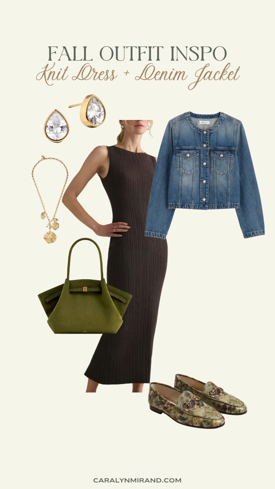 Fall outfit inspo - knit dress + denim jacket. 

#LTKSeasonal #LTKStyleTip #LTKBeauty