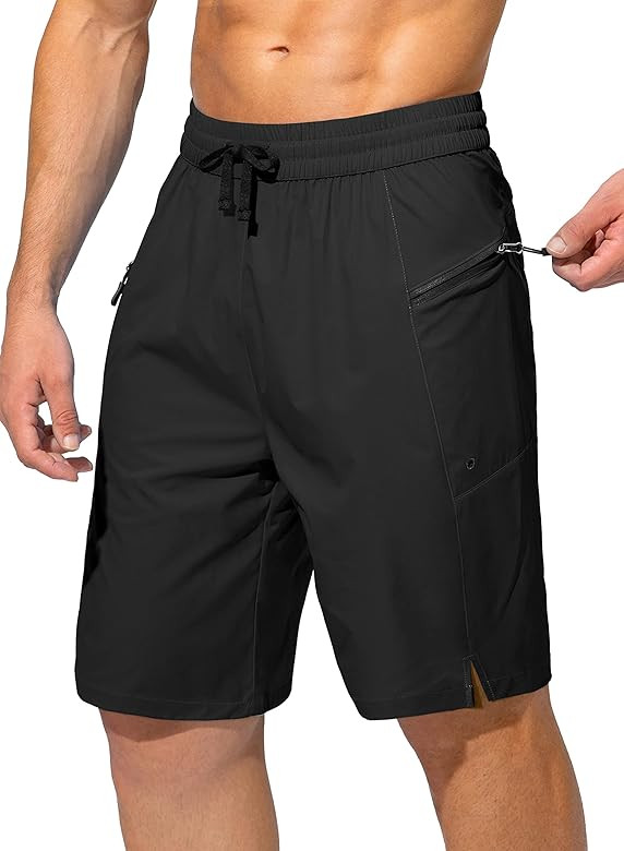 Men's Swim Trunks Quick Dry Board Shorts with Zipper Pockets Beach Shorts Bathing Suits for Men -... | Amazon (US)