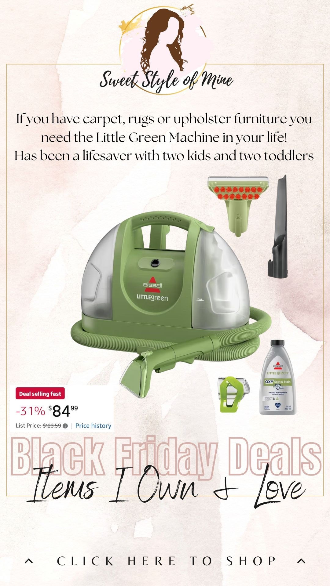 Black Friday deal: if you have carpet, rugs or upholstered furniture this is so helpful in getting any spills or stains out! 

#LTKGiftGuide #LTKHoliday #LTKCyberWeek