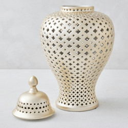 Ceramic Filigree Jar | Z Gallerie