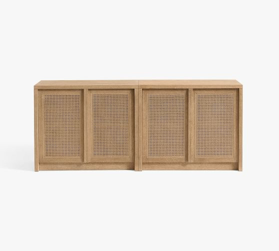 Marina Cane Storage Cabinet Console (72"-144") | Pottery Barn (US)