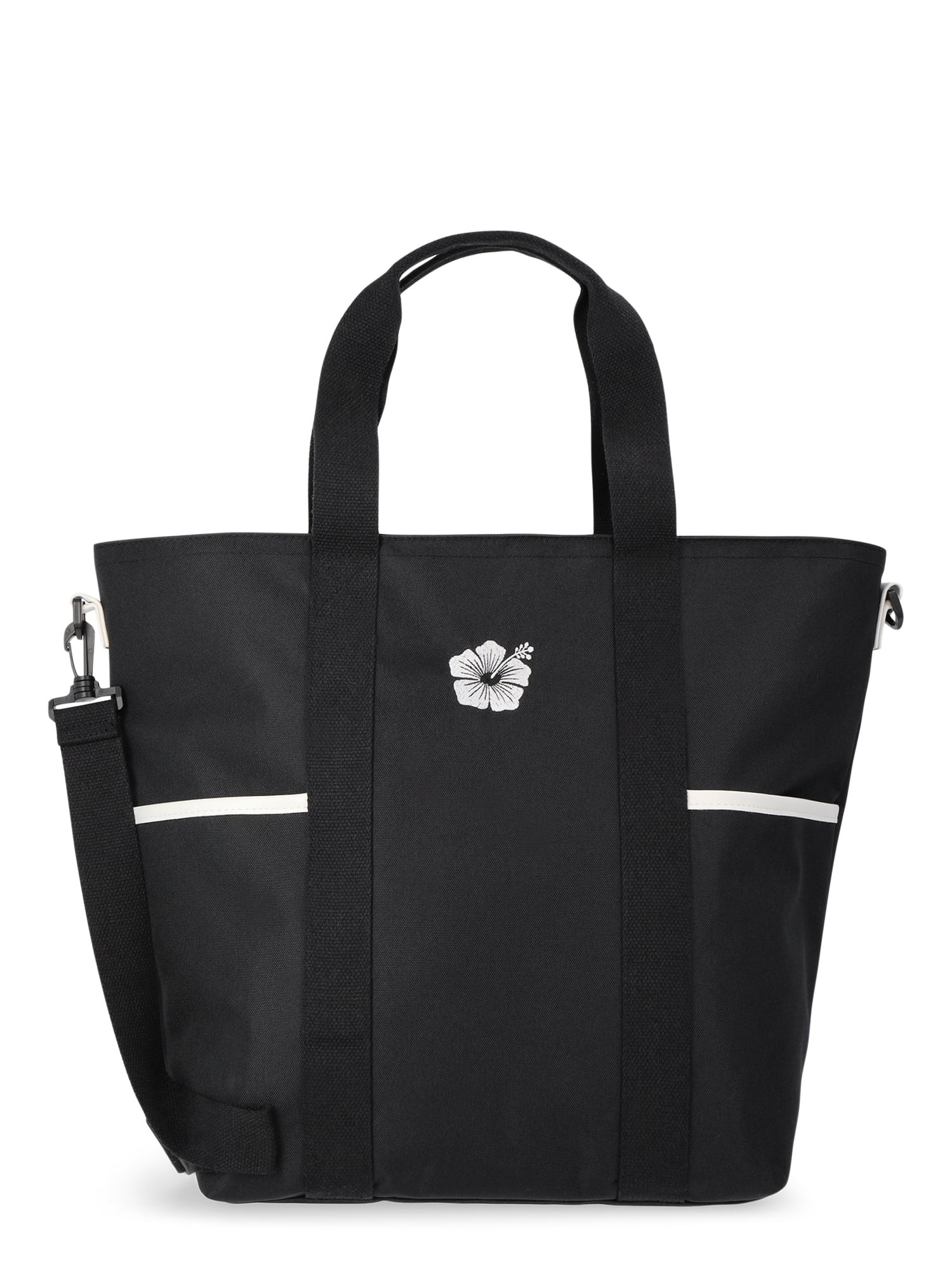 No Boundaries Women's Beach Insulated Tote Bag, Black | Walmart (US)