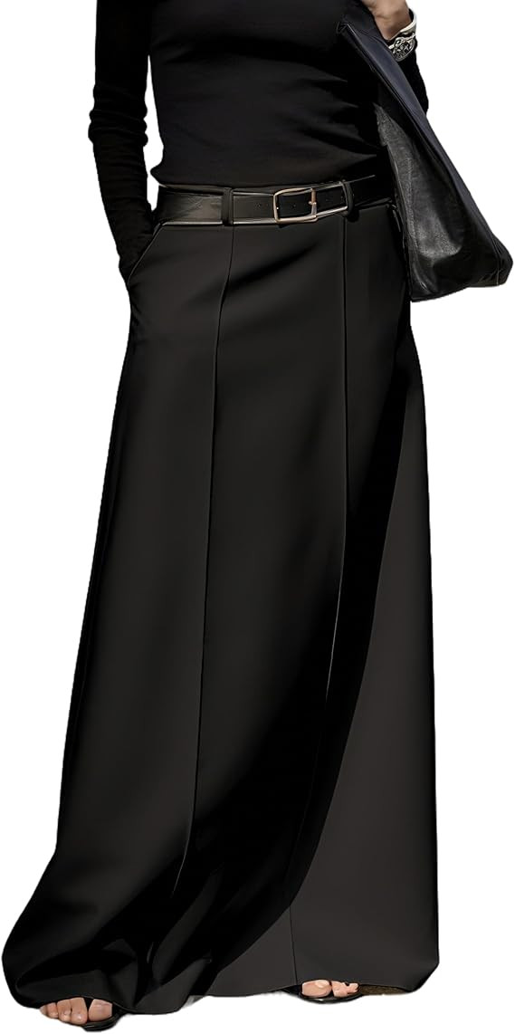 Women's Long Maxi Skirt Elegant High Waist H Line Long Straight Maxi Skirts for Women Casual Floo... | Amazon (US)