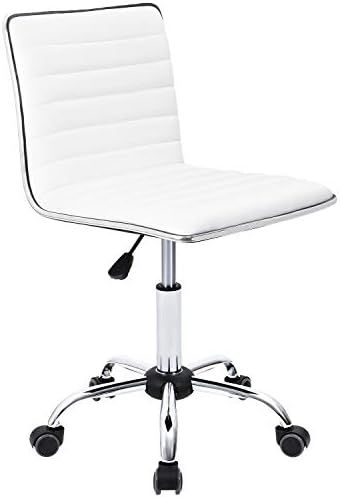 Furmax Mid Back Task Chair,Low Back Leather Swivel Office Chair,Computer Desk Chair Retro with Ar... | Amazon (US)
