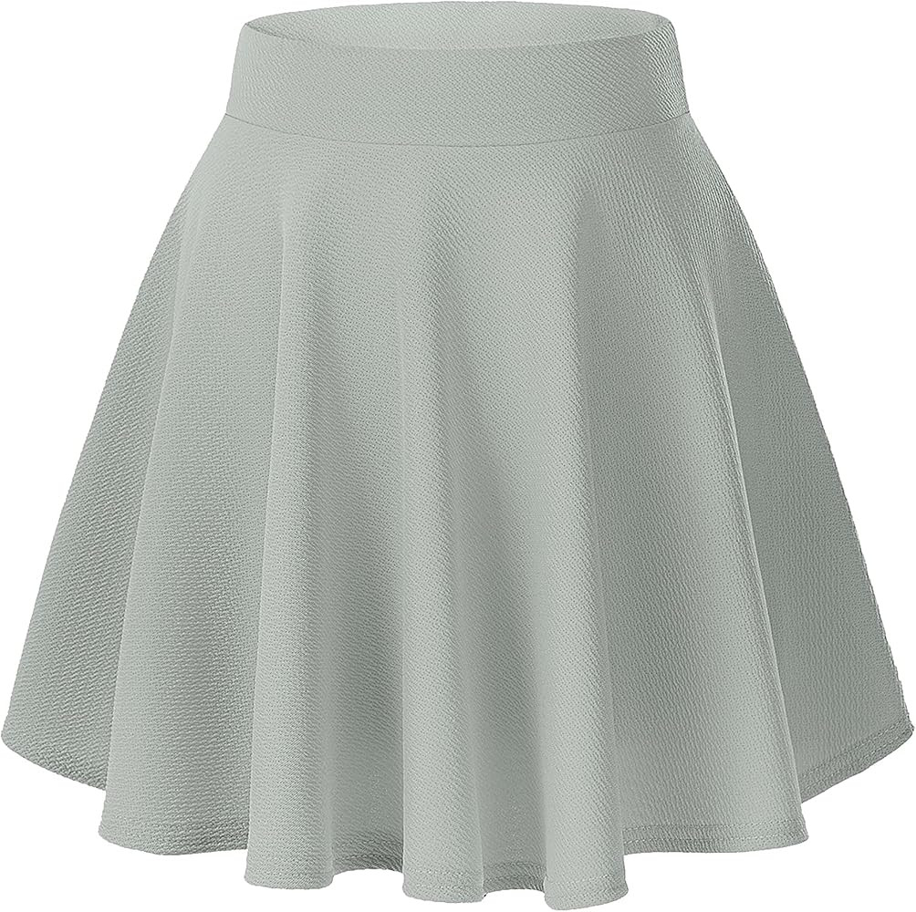 Urban CoCo Women's Basic Versatile Stretchy Flared Casual Mini Skater Skirt | Amazon (US)