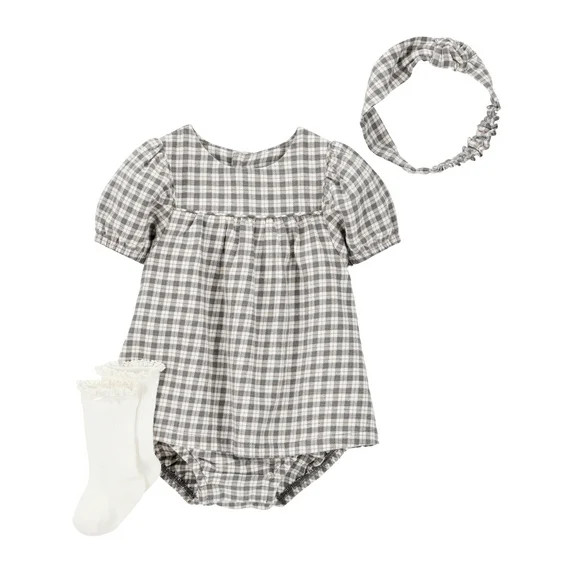 Carter's Child of Mine Baby Girl Dress Set, 3-Piece, Sizes 0/3-24 Months - Walmart.com | Walmart (US)