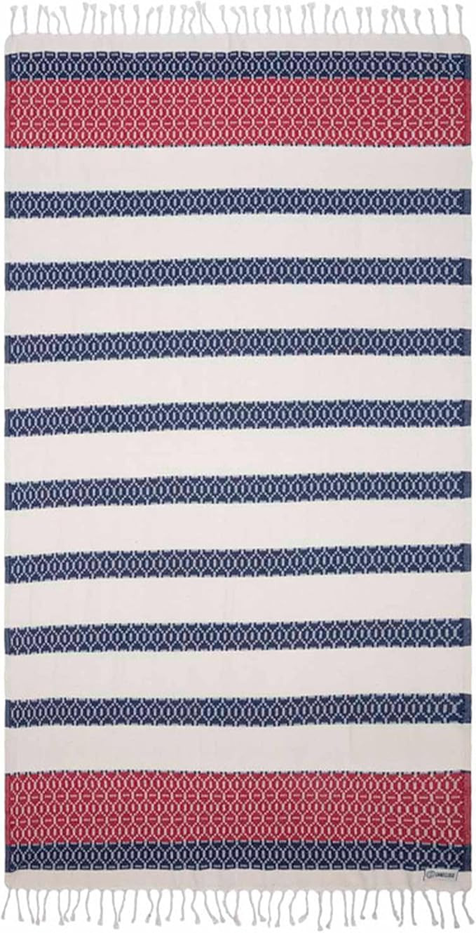 Amazon.com: Sand Cloud Turkish Beach Towel - 100% Organic Cotton Turkish Bath Towels - Ultra Soft... | Amazon (US)
