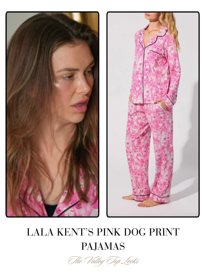 Lala Kent's Pink Dog Print Pajamas 

 
