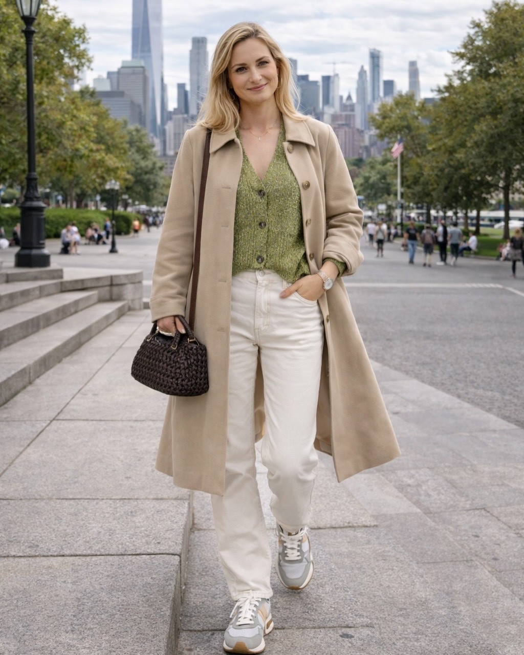 Spring outfit white jeans new balance sneakers trench coat 

#LTKeurope #LTKjeans #LTKspring