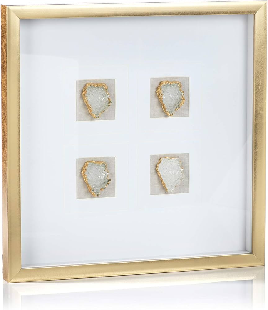 Zodax Muzo Gold Crystal Wall Decor, 20 x 20 Wall & Tabletop Frame, 20" x 20" | Amazon (US)