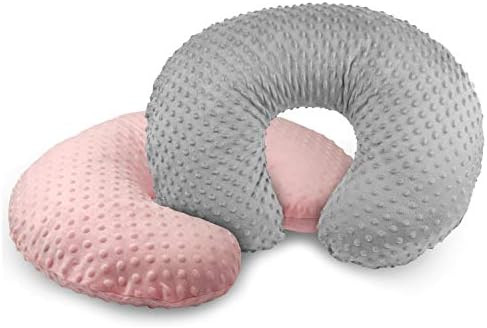 Vextronic Minky Nursing Pillow Cover 2 Pack Nursing Pillow Slipcovers for Breastfeeding Moms, Ultra- | Amazon (US)