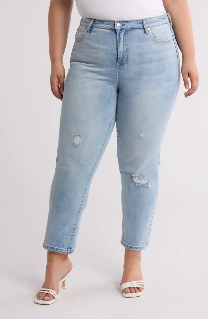 OAT NEW YORK High Waist Straight Leg Ankle Jeans | Nordstromrack | Nordstrom Rack