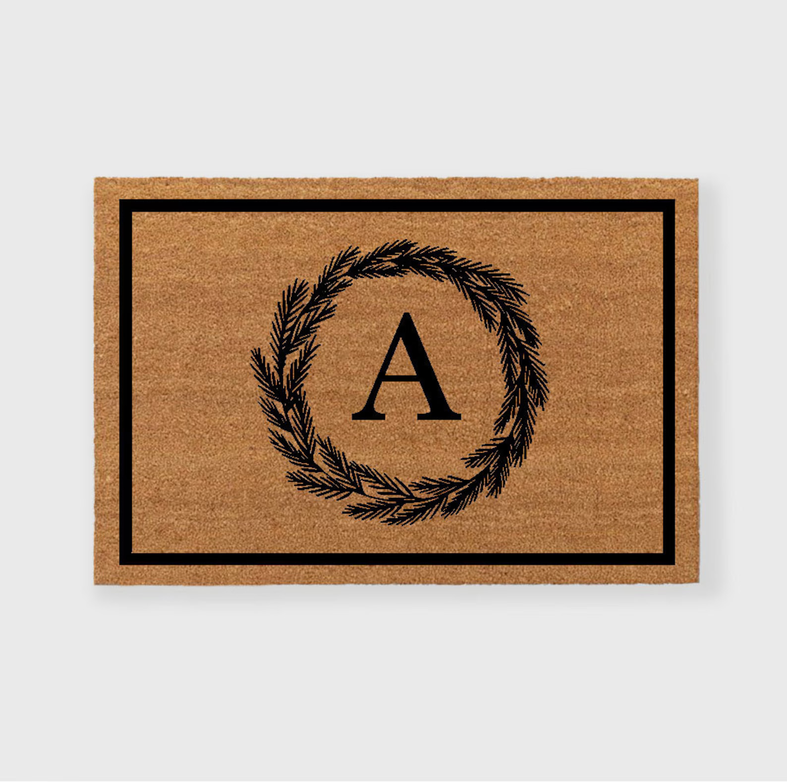 Christmas Wreath Doormat,Christmas Doormat,Holly Doormat,Christmas Welcome Mat,Christmas door mat... | Etsy (US)