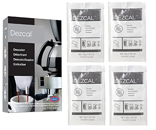 Urnex Dezcal Coffee and Espresso Descaler and Cleaner - 4 Uses - Activated Scale Remover Use with... | Amazon (US)