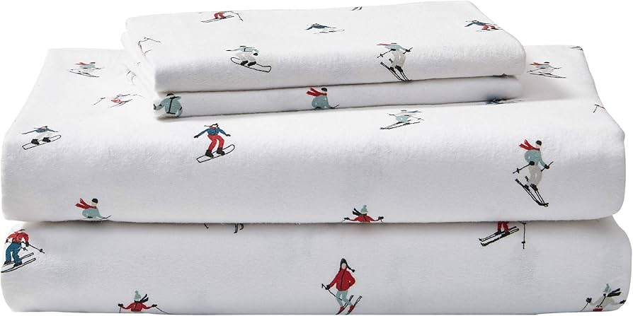 Eddie Bauer - Queen Sheets, Cotton Flannel Bedding Set, Brushed for Extra Softness, Cozy Home Dec... | Amazon (US)