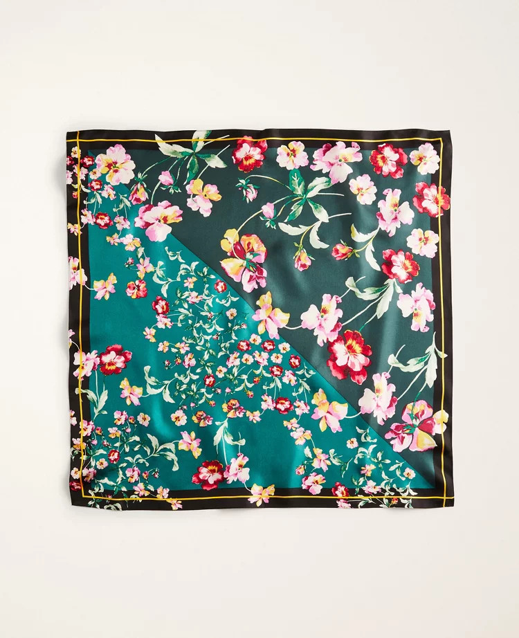 Floral Silk Little Scarf | Ann Taylor (US)