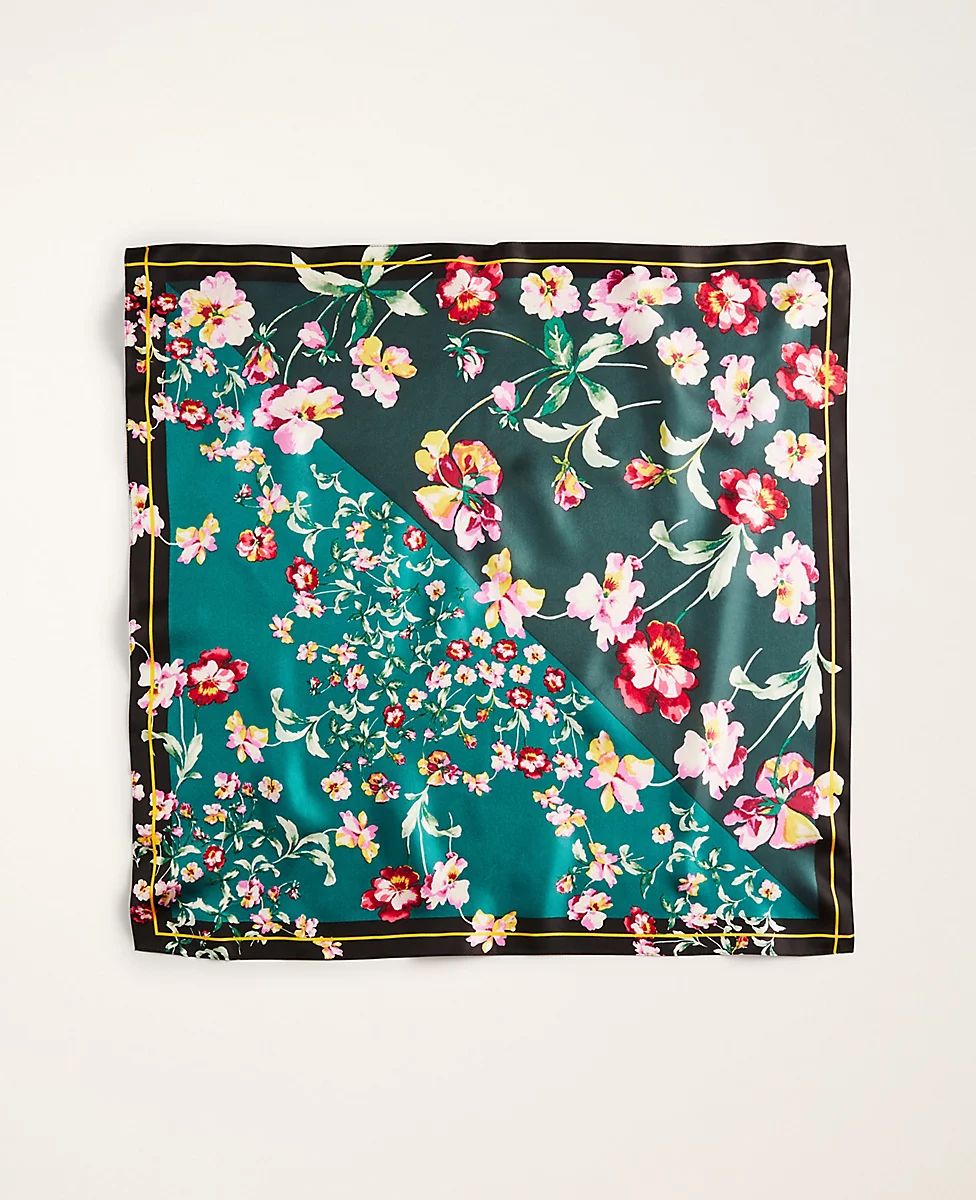 Floral Silk Little Scarf | Ann Taylor (US)