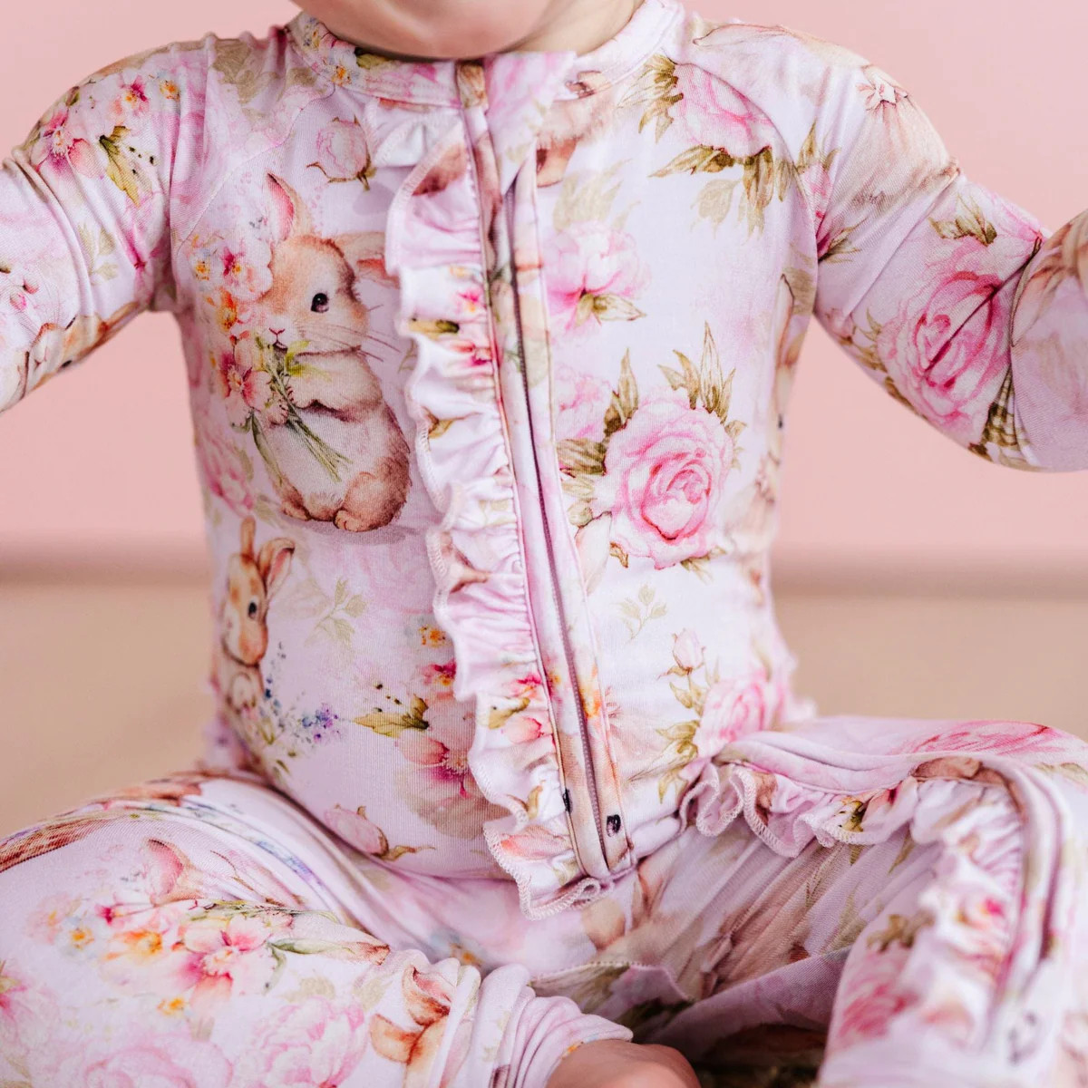 Hunny Bunny Convertible Ruffle Romper | Bums & Roses