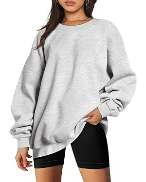 EFAN Womens Oversized Sweatshirts Hoodies Fleece Crew Neck Pullover Sweaters Casual Comfy Fall Fa... | Amazon (US)
