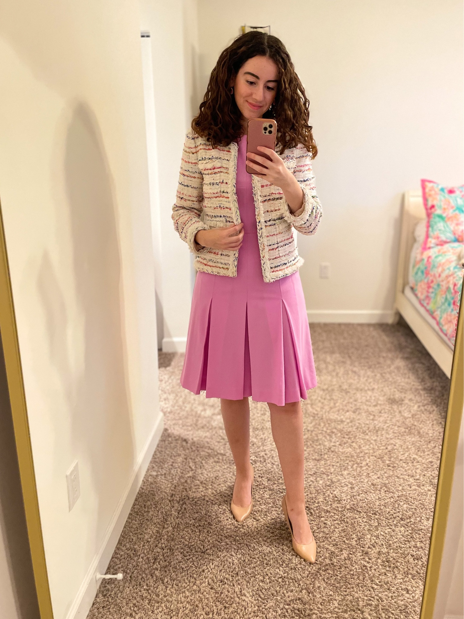 J. Crew workwear. J. Crew workwear sale. Lady jacket. Pleated work dress. Spring workwear. Business professional. Business casual. Pink workwear. Spring style. Lawyer style  

#LTKunder100 #LTKsalealert #LTKworkwear
