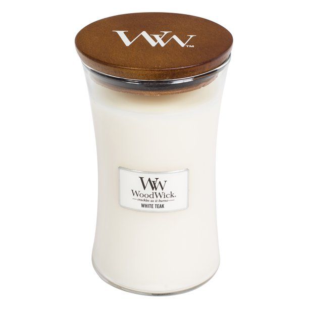 WoodWick White Teak - Large Hourglass Candle | Walmart (US)