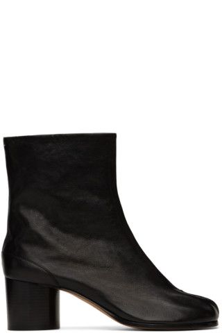 Black Tabi Ankle Boots | SSENSE