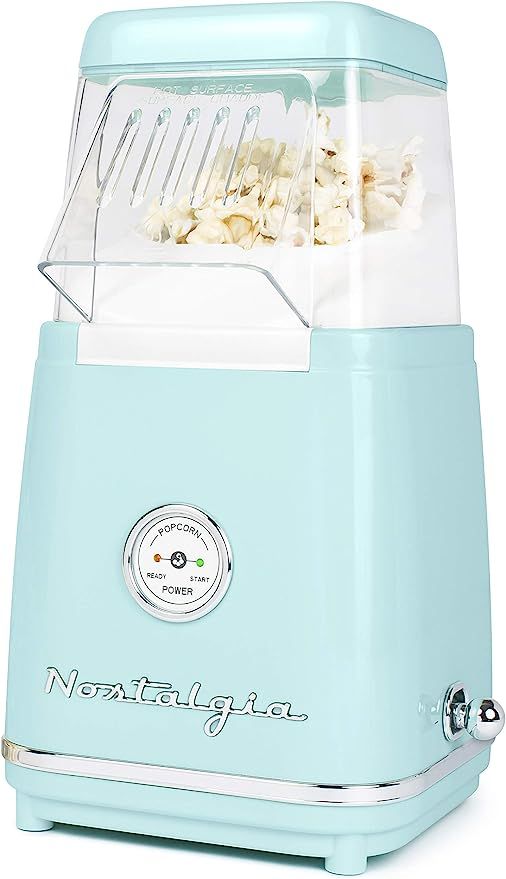 Nostalgia Hot-Air Electric Popcorn Maker, 12 Cups, Healthy Oil Free Popcorn with Measuring Scoop,... | Amazon (US)