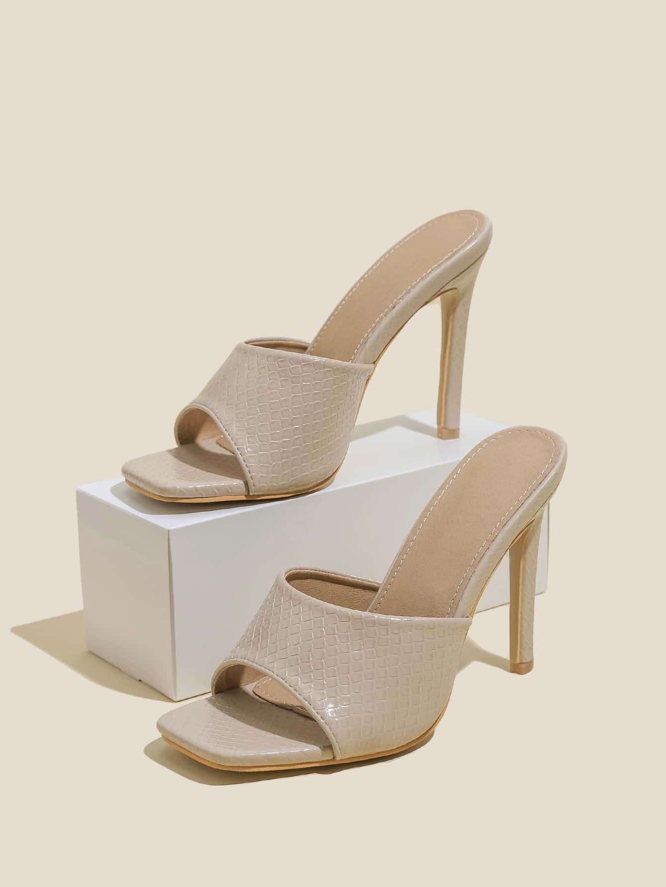 Stiletto Heeled Mule Sandals | SHEIN