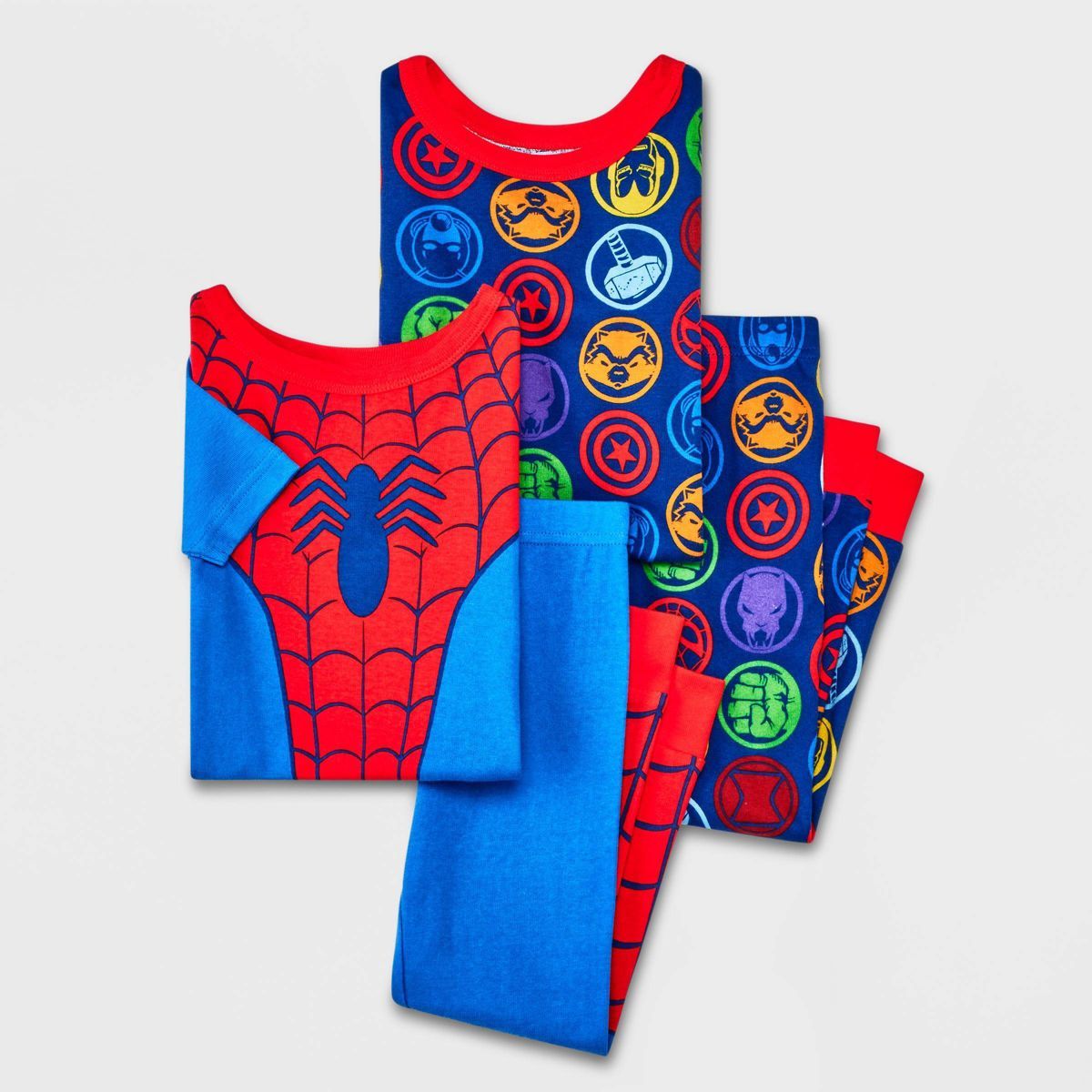 Toddler Boys' 4pc Marvel Spider-Man Uniform Snug Fit Pajama Set - Red | Target