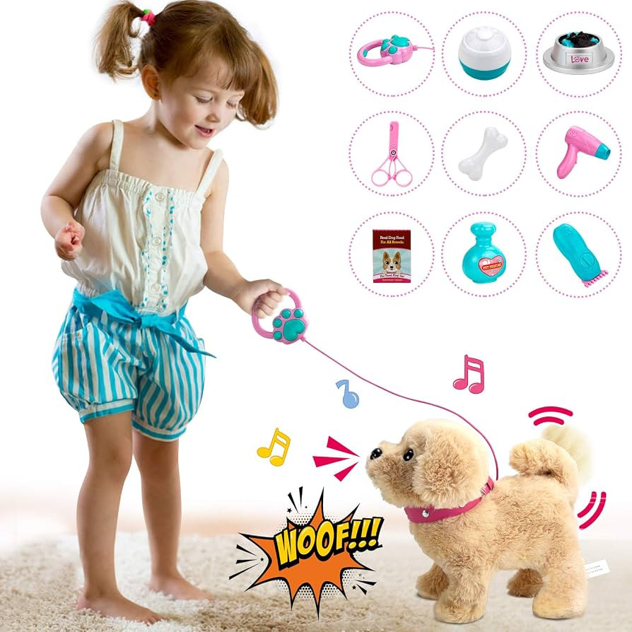 Koonie Talking Golden Retriever, Repeats What You Say, Plush Animal Electronic Interactive Toy, R... | Amazon (US)