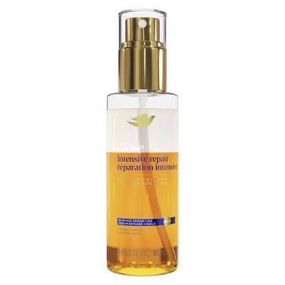 Dove Beauty Intensive Repair Bi-Phase Serum + Oil - Damage Therapy - 3.9 fl oz: For All Hair Types, Nourishing | Target
