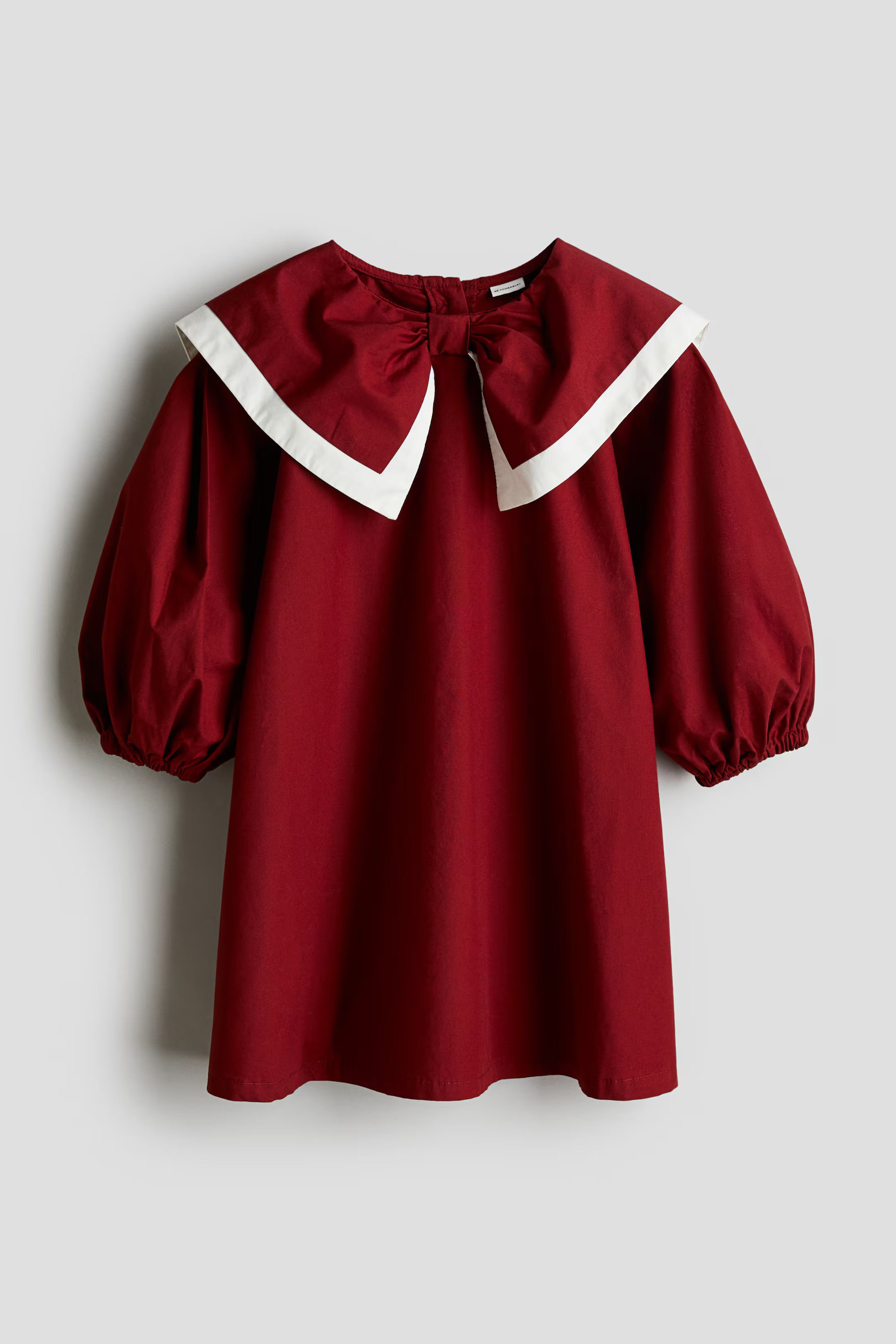 Cotton Dress with Bow Collar | H&M (US + CA)
