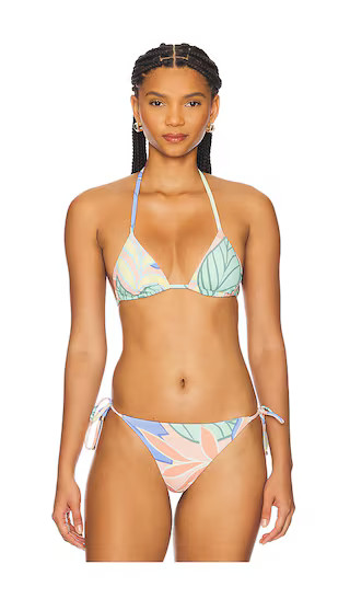 Gia Triangle Bikini Top in Retro Jungle | Revolve Clothing (Global)