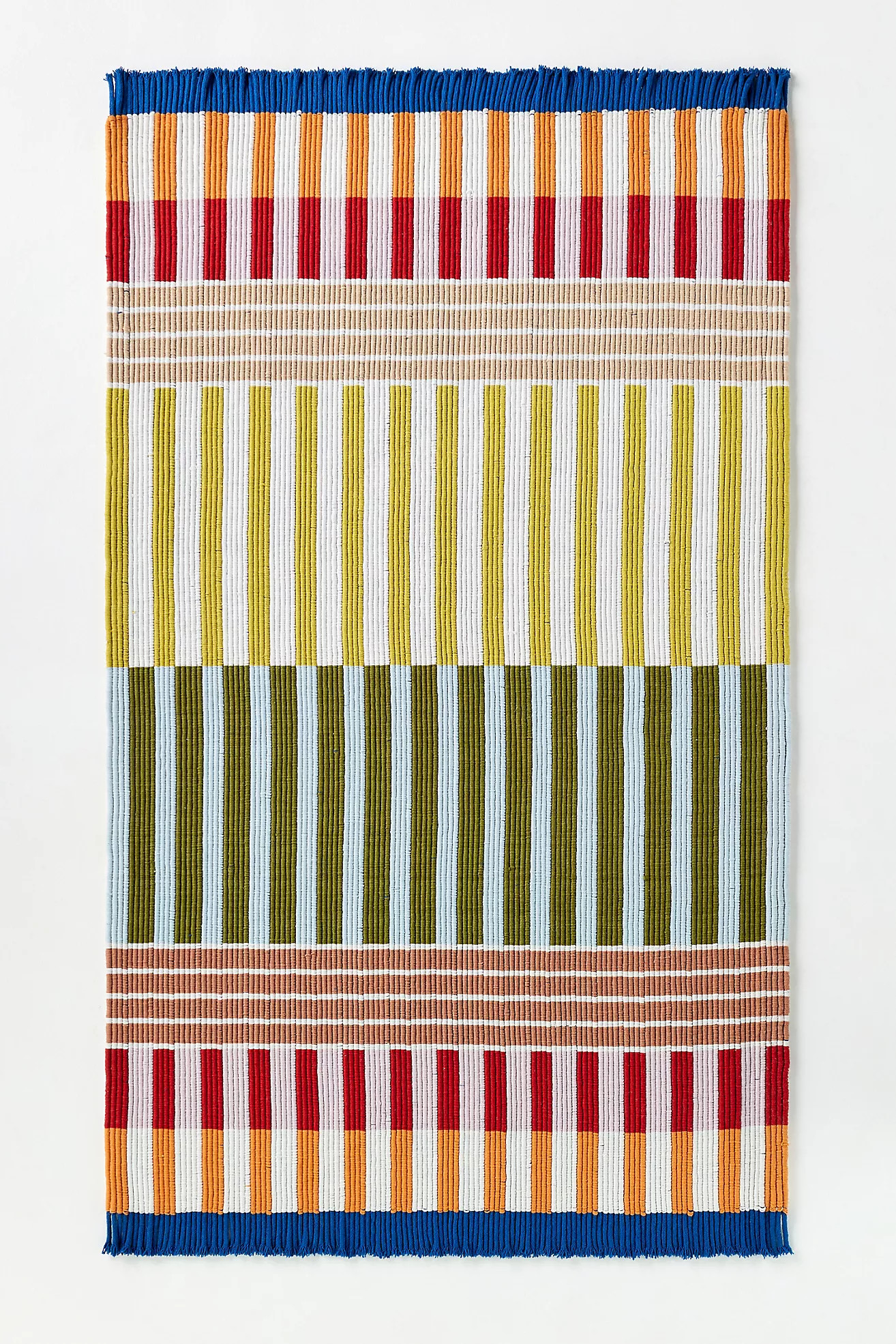 Brighton Indoor/Outdoor Flatwoven Striped Rug | Anthropologie (US)